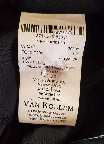 Van Kollem Suit Mens New Hampshire Jkt 42R Trs W 36 L 32 Slate Grey Worn Once