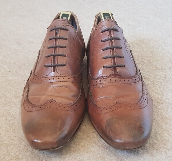 GUIDE LONDON Shoes Brogues Tan Leather Mens UK 11 Excellent Condition Were £95