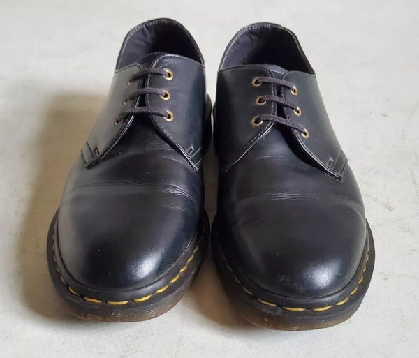 DR MARTENS Shoes Black Leather Mens Uk 8 Eu 42 - Read description