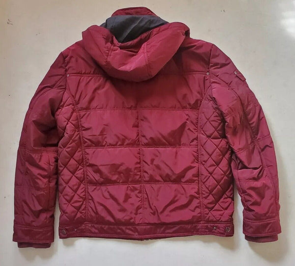 FYNCH HATTON Jacket Coat Puffer Mens XXL Down Filled Metallic Ruby Rrp £290