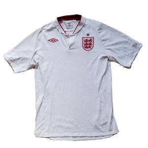 ENGLAND Football Shirt Jersey Mens L 42 Umbro Home 2012 - 2013 White 3 Lions