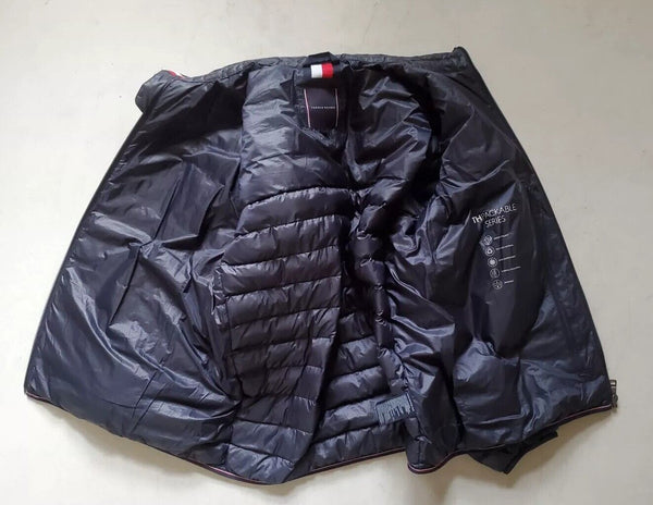 TOMMY HILFIGER Puffer Jacket Coat Mens XL Navy Blue TH Packable Series