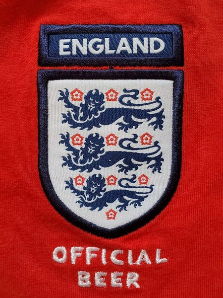 ENGLAND FA Staff Carlsberg Tshirt Polo Mens XL Rare Wembley Steward 2002