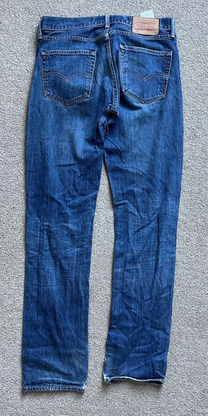 LEVIS 511 JEANS Mens W 32 L 34  vintage blue denim red tab regular fit A120