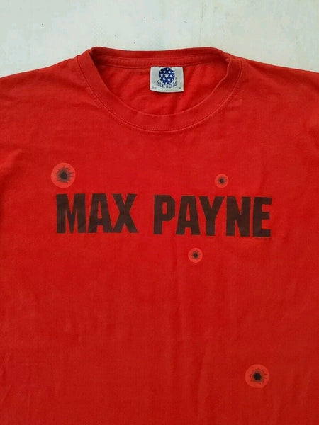 MAX PAYNE Tshirt Red Rockstar Games 2008 Movie Official Promo Merch Mens M