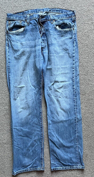 LEVIS 501 JEANS Mens W 38 L 32  vintage blue denim red tab regular fit A133