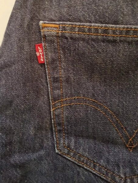 LEVIS 501 JEANS Mens W 32 L 27 Regular Fit Blue Denim Red Tab Vintage