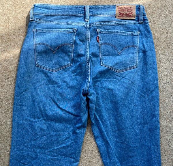 Womens Levis Jeans 712 Slim W 30 L 30 Blue Denim Red Tab C5