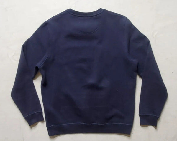 BARBOUR Sweatshirt Jumper Mens M Navy Blue Chest Logo