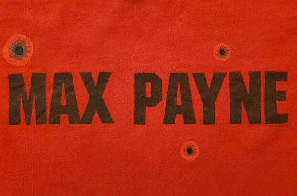 MAX PAYNE Tshirt Red Rockstar Games 2008 Movie Official Promo Merch Mens M