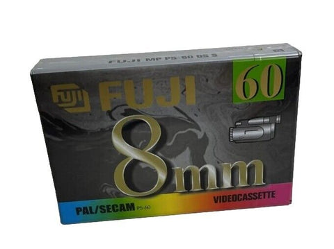 Fuji 8mm 60 Video Cassette PAL/SECAM Camcorder Tape Cassette New Sealed