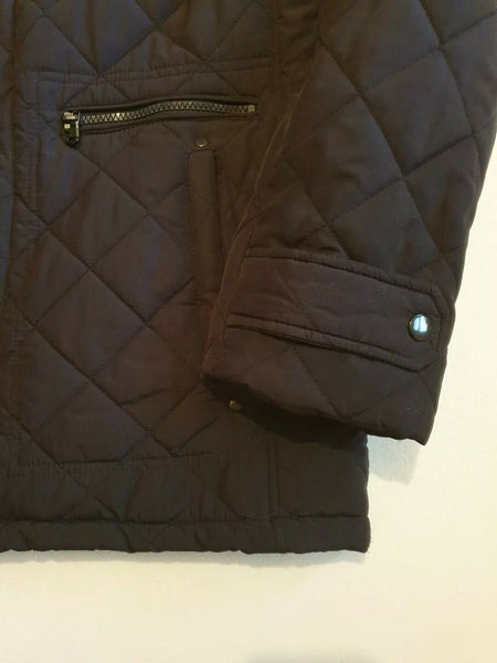 Kenneth Cole Jacket Coat Womens M Black Quilted Waterproof Was £110