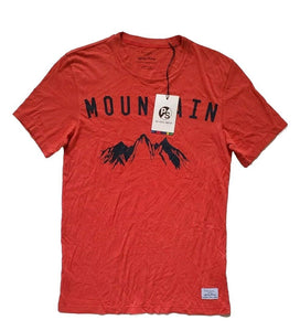 PAUL SMITH Tshirt T Shirt Mens M Slim Fit Burnt Orange Organic Cotton Mountain