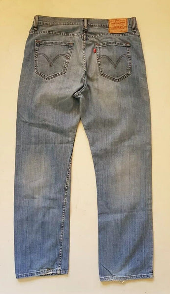 LEVIS 752 Jeans Mens W 33 L 32  vintage blue denim red tab regular fit