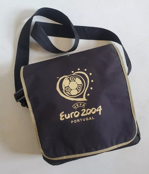 EURO 2004 Messenger Bag BBC Press Team Uefa Portugal '04 Black and Gold