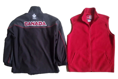 CANADA Jacket and Fleece Gilet 3 in 1 Mens L Winter Olympics Vancouver 2010 HBC