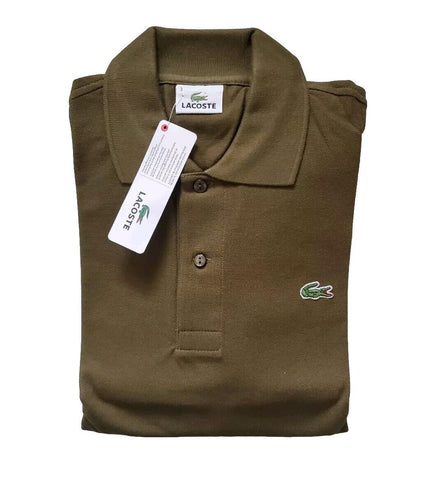 LACOSTE Polo Shirt Mens S Lacoste Size 3 Khaki - New With Tags