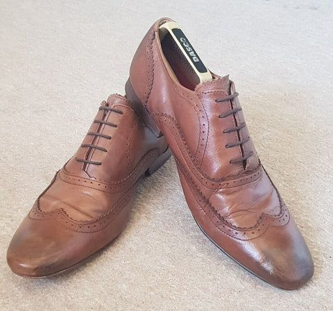 GUIDE LONDON Shoes Brogues Tan Leather Mens UK 11 Excellent Condition Were £95