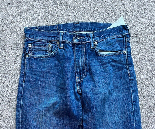 LEVIS 511 JEANS Mens W 32 L 34  vintage blue denim red tab regular fit A120