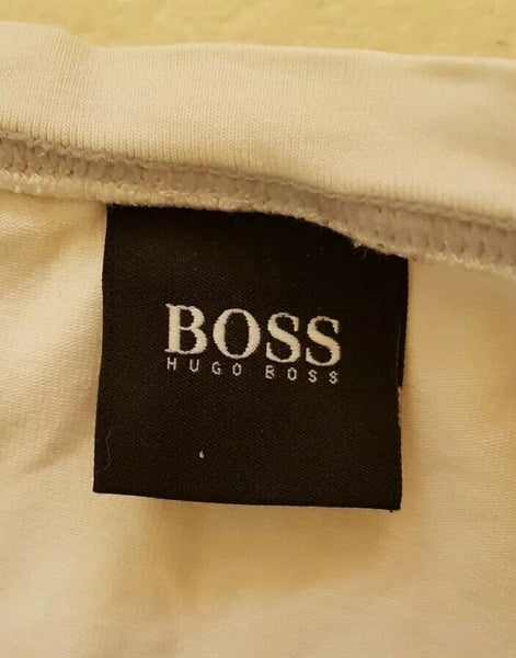 HUGO BOSS T Shirt Mens S Regular Fit White