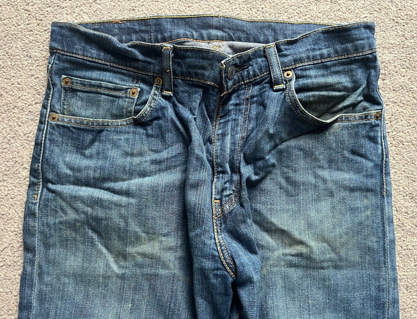 LEVIS 751 JEANS Mens W 32 L 32 vintage blue denim red tab regular fit A100