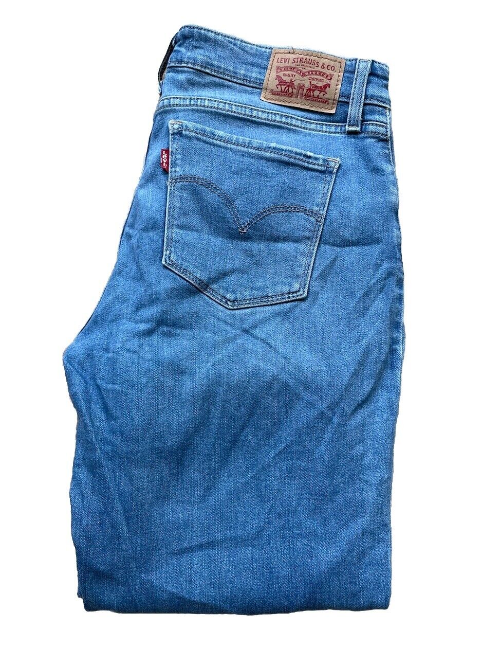 Womens Levis Jeans 712 Slim W 30 L 30 Blue Denim Red Tab C5