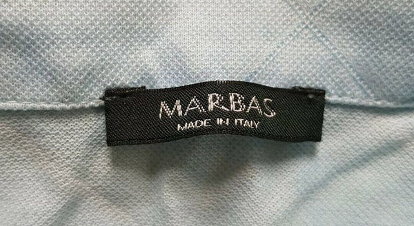 MARBAS Polo Shirt Mens L The Open 2008 Royal Birkdale Golf Club Pale Blue Italy