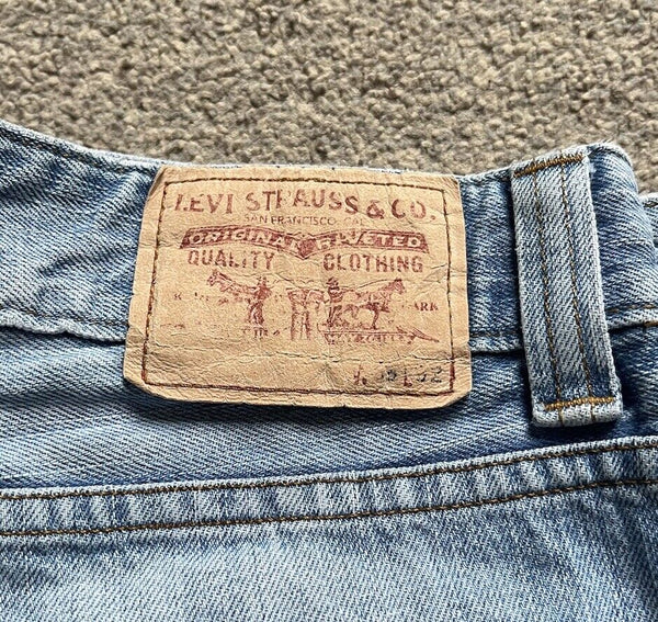 LEVIS 508 JEANS Mens W 33 L 32 vintage blue denim red tab regular fit A101