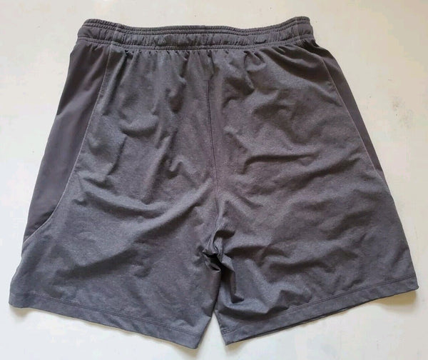 UNDER ARMOUR Shorts Mens L Loose Fit Charcoal Grey Stretch