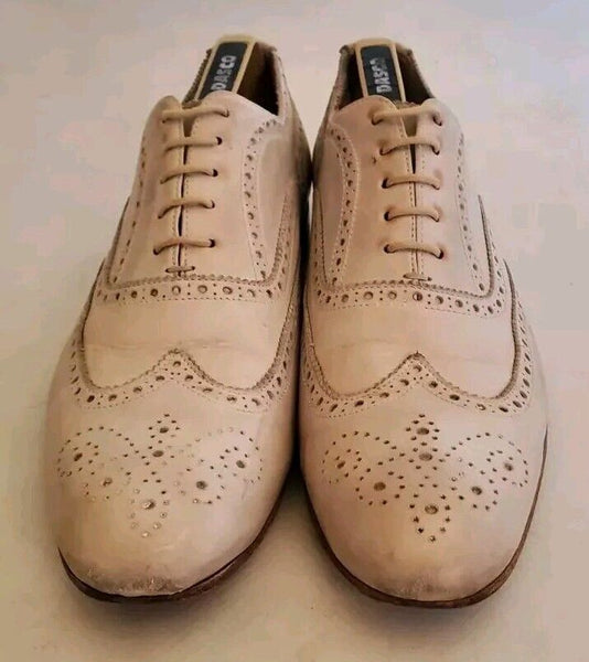 PAUL SMITH Shoes Brogues Mens Uk 8 Eu 42 Miller Cream Leather Italy Rrp £350