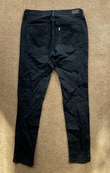 Womens Levis Jeans Skinny Legging W 30 L 32 Black Denim Red Tab C15