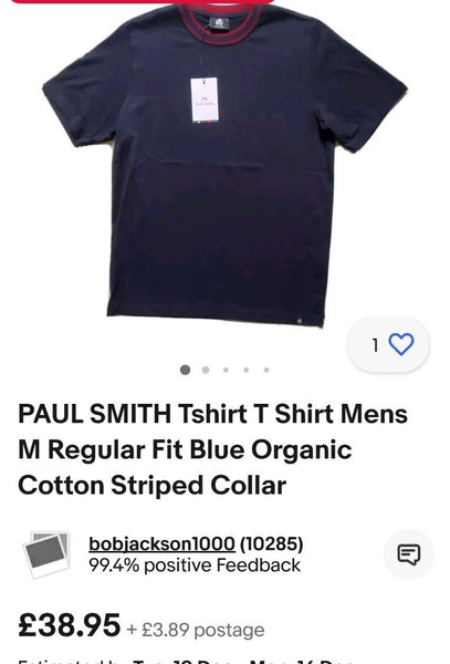 For Layua Only!! PAUL SMITH Tshirt X 3 Mens M...see Pics