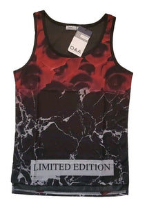 Designer Vest T Shirt Mens M Italian Limited Edition Cotton Lycra Stretch