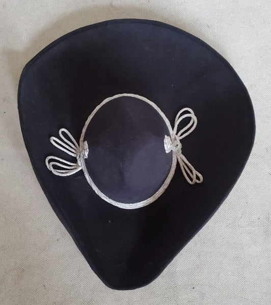 Vintage Pigalle Sombrero Mariachi Hat Custom Made Mexico 1980's Black Mens XS