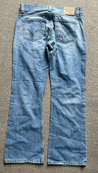 LEVIS 508 JEANS Mens W 33 L 32 vintage blue denim red tab regular fit A101