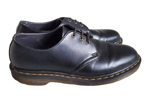 DR MARTENS Shoes Black Leather Mens Uk 8 Eu 42 - Read description