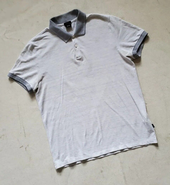 HUGO BOSS Polo Shirt Mens M Grey