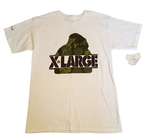 X LARGE T Shirt Tshirt Camo Gorilla Men S Regular Fit White Cotton Graphic Print