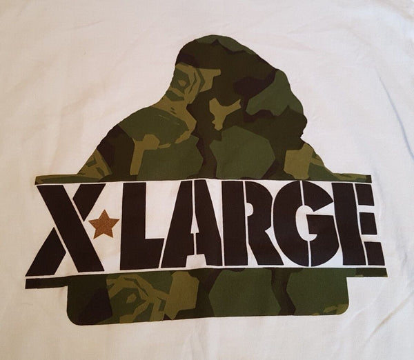 X LARGE T Shirt Tshirt Camo Gorilla Men S Regular Fit White Cotton Graphic Print