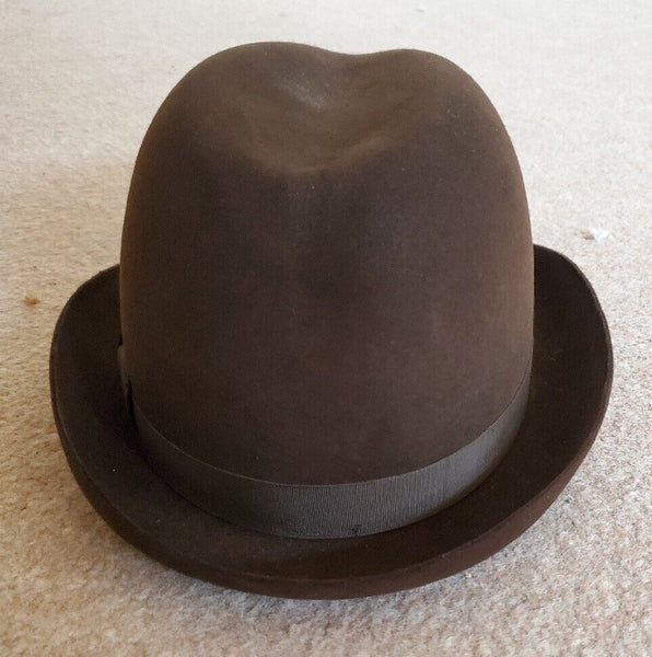 CHRISTY'S HAT Epsom Trilby Mens Small 6 3/4 Sable Brown Fine Felt