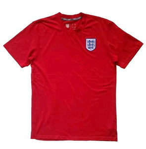 Official ENGLAND Football T Shirt Mens M Red National Team Crest Logo Badge