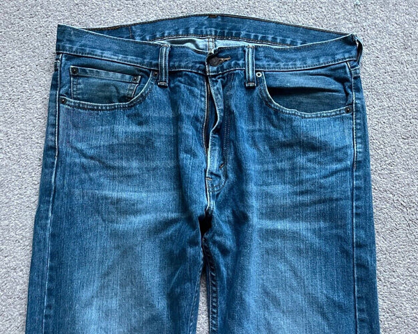 LEVIS 505 JEANS Mens W 36L 34  vintage blue denim red tab regular fit A127