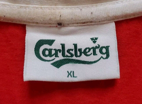 ENGLAND FA Staff Carlsberg Tshirt Polo Mens XL Rare Wembley Steward 2002