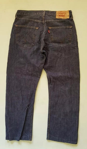 LEVIS 501 JEANS Mens W 32 L 27 Regular Fit Blue Denim Red Tab Vintage