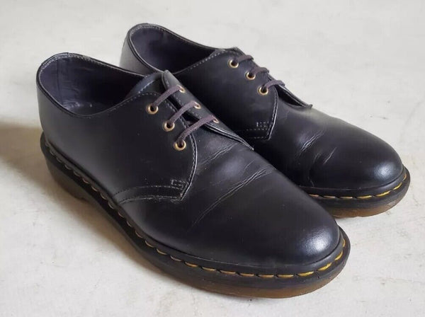 DR MARTENS Shoes Black Leather Mens Uk 8 Eu 42 - Read description