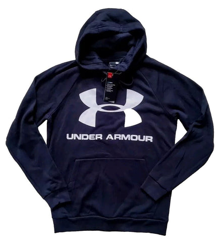 UNDER ARMOUR Hoodie Sweatshirt Mens S Coldgear Black Loose Fit