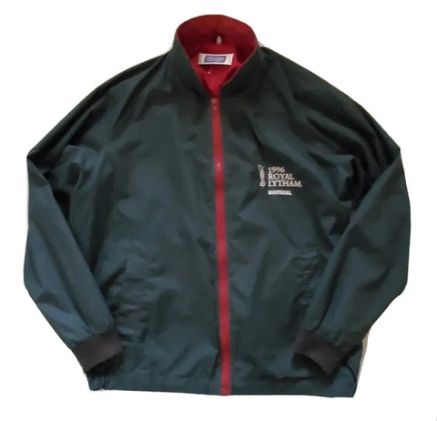 British Open Golf Championship Jacket Mens L Royal Lytham Vintage 1996 Green Red