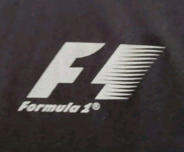 F1 Formula 1T Shirt Tshirt Mens XXL Quarter Zip Black Silver Official Merch