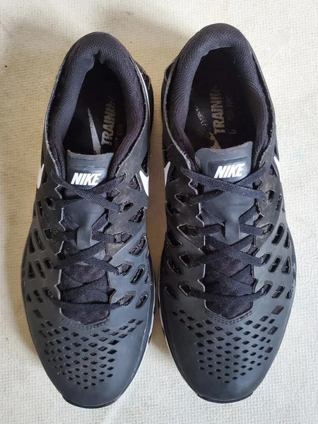 NIKE TRAIN SPEED 4 TRAINERS Mens UK 9 EU 44 Black Running Shoes White Swoosh
