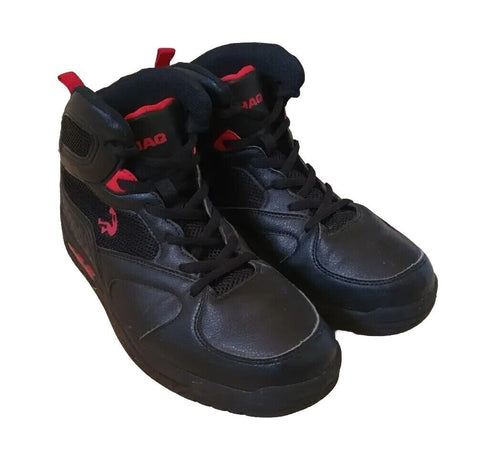 SHAQ TRAINERS CEPTOR Mens UK 7 EU 41 US 8 Hi Top Basketball Sneakers Black Red